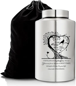 Tree of Life Handcrafted Urn for Human Ashes - Adult Cremation Memorial Urns Wit - Picture 1 of 12