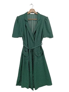 MANGO Vestido de manga corta Mujeres Vestido Talla EU 36 verde look casual - Imagen 1 de 5
