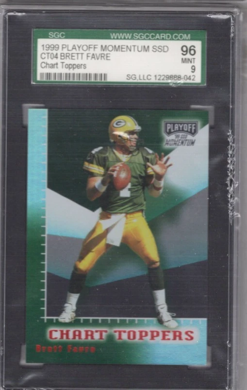 1999 BRETT FAVRE #CT04 Momentum SSD CHART TOPPERS SGC 96 9 - Image 1 of 1