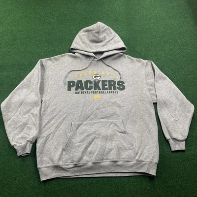 Sudadera con Capucha Vintage Green Bay Packers Para Hombre L Gris NFL Fútbol Pullover Sudadera Foto 1 de 4