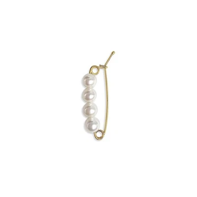 4.5mm Cultured Pearl Shortener Clasp | 14k Yellow Gold | Pearl Enhancer | - Image 1 of 4