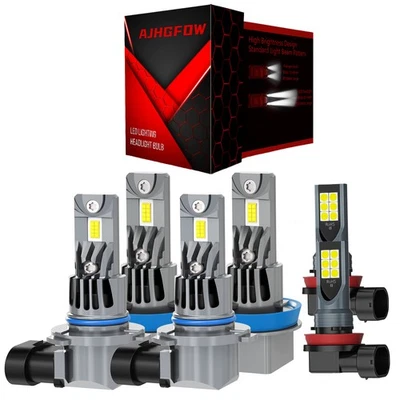 For Honda CR-Z 2011-2016 LED Headlight Fog Light Bulb Combo Conversion Kit - Image 1 of 4