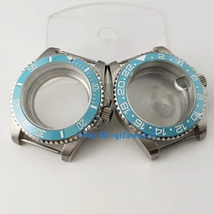 40 mm Uhrengehäuse himmelblau Lünette Saphir passend NH34 NH35 NH36 ETA 2824 MIYOTA 8215 - Bild 1 von 30