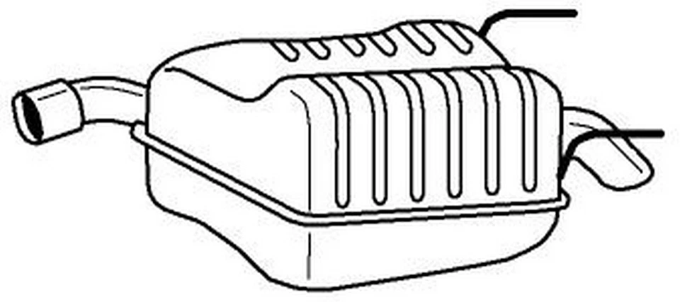 150 cv Silenziatore posteriore per Opel Vectra C GTS Z02 1.9 CDTi 1910 cc 110 KW - Immagine 1 di 1