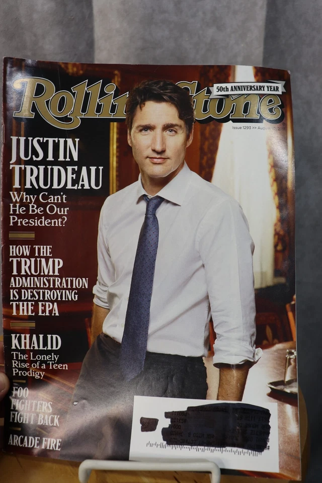 Rolling Stone Magazine Issue 1293 August 10, 2017 Justin Trudeau - Image 1 of 1