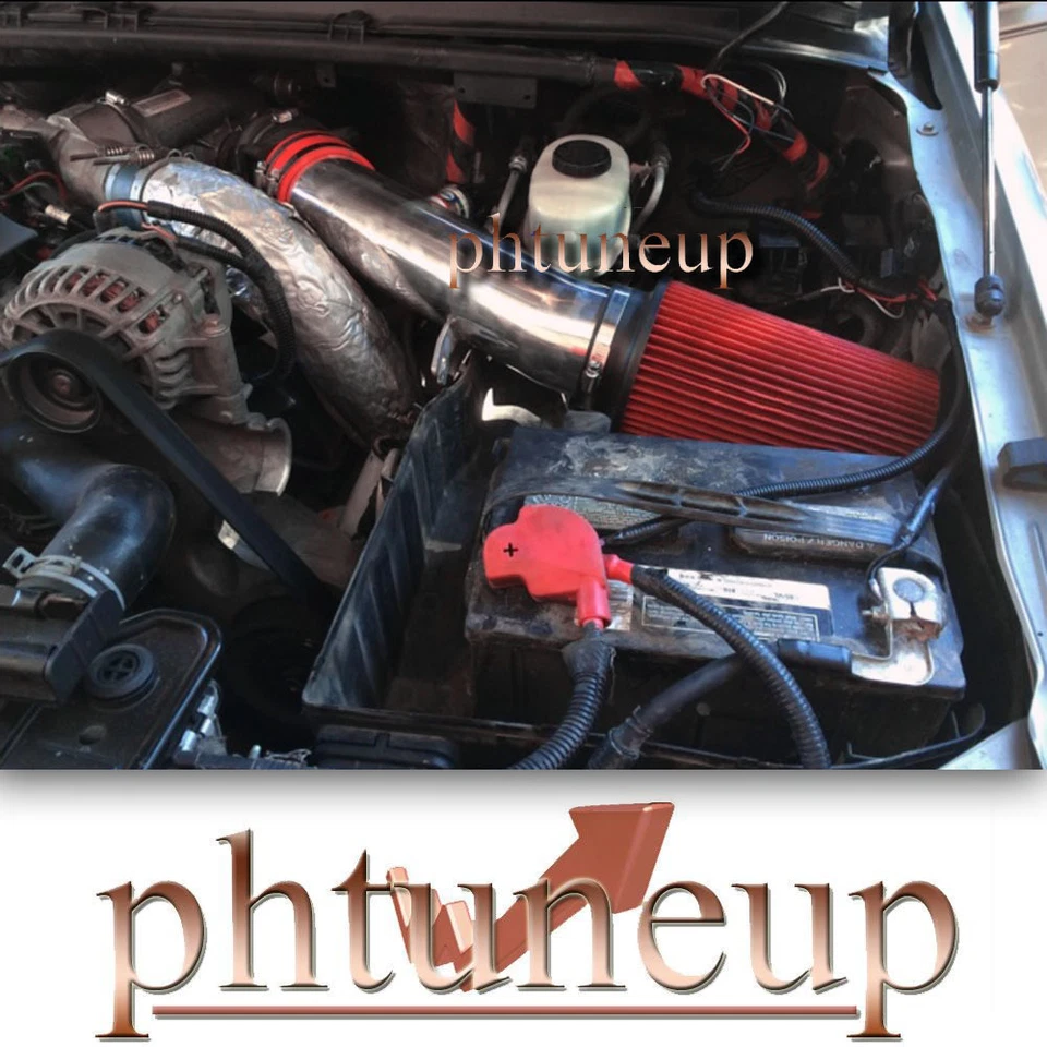 RED AIR INTAKE KIT for 99-03 FORD EXCURSION F-250 F-350 SUPER DUTY 7.3L ENGINE - Image 1 of 1