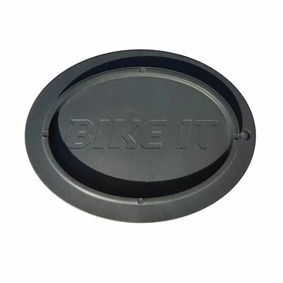 Motorcycle Stand Pad > Bike It Oval Stand Pad Side Stand Support Single - Black - Image 1 of 3