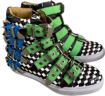 Jeffery Campbell Bounded -010604-Camiseta alta con cremallera/hebilla-Talla 9 Foto 1 de 4