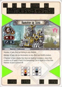 Hammer of Juno - Set 2 - The Eye of Judgment TCG - Imagen 1 de 1