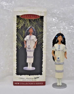 1996 HALLMARK Native American BARBIE ORNAMENT - NRFB - Picture 1 of 3