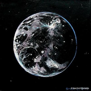 Moon Ganymede -Original Oil Painting Artwork by GM Jones- Space Globe Astronomy - Picture 1 of 3