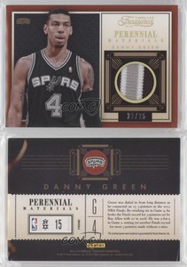 2013-14 Panini Timeless Treasures Perennial Materials Prime /25 Danny Green #15