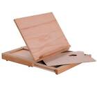 Solidne drewniane biurko Solana Artystyczny stół sztaluga pudełko, szuflada do przechowywania, farba artystyczna płótno