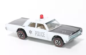 HOT WHEELS REDLINE POLICE CRUISER - SCHWARZ & WEISS (KLARES ROTES LICHT) - Bild 1 von 9