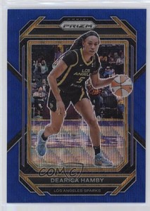 2023 Panini Prizm WNBA Blue Wave Prizm Dearica Hamby #89