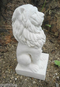 Latex lion mold 6.5"H x 3"W concrete plaster cement garden animal rubber mould - Picture 1 of 5