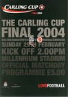 LEAGUE CUP FINAL PROGRAMME 2004 Middlesbrough v Bolton Wanderers - Carling Cup