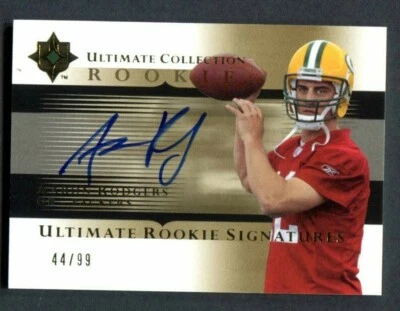 2005 Ultimate Collection Aaron Rodgers AUTO RC 44/99  - Image 1 of 2