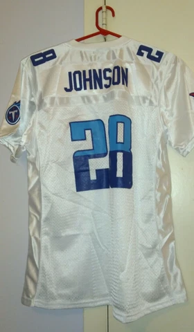 Reebok NFL Johnson #28 Tennessee Titans Jersey Youth Size 2 XL New with Tag Cover