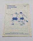 Rowntree Mackintosh V Tadcaster Albion Nce Premier Div Football Programme 1984