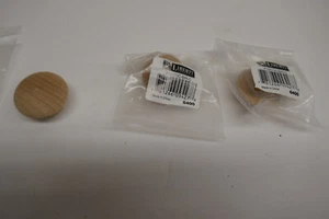 3 NEW Liberty Brand   1- 1/2  in  Round Cabinet or  Drawer Knobs Wooden Knobs - Picture 1 of 3