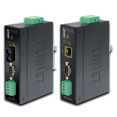 set of 2 Planet ICS-2102S15 Industrial serial over fiber, single mode, 15KM - Image 1 of 3