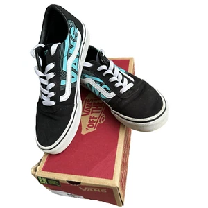 Zapato de Skate Vans Ward Brillo Azul Neón/Negro Talla 6 Juvenil Bajo Old Skool Con Cordones - Imagen 1 de 12