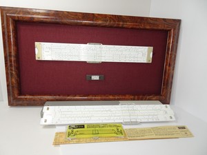 Aristo Slide Rule Lot:Aristo 0970(Framed),Aristo 0968 with Case,no Manual,German