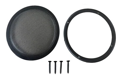 IMC AUDIO 8" 8 Inch Mesh Metal Speaker Grill with Double Rings Subwoofer Black
