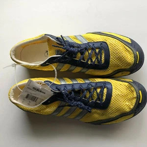 adidas Mens Adizero Avanti Running Spikes Traction Yellow/Black Track Shoes  10 - Picture 1 of 10