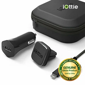 iOttie iTap Magnetic Mounting and Charging Travel Kit Phone Lightning Micro-USB - Picture 1 of 9