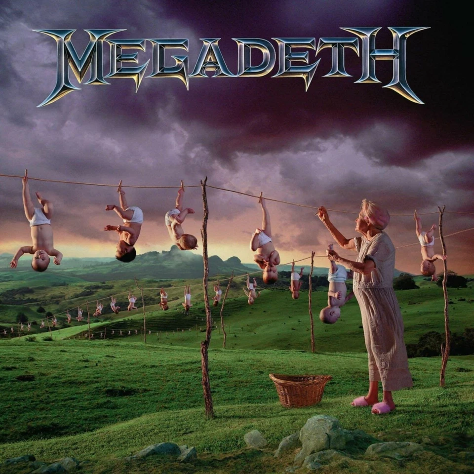 MEGADETH Youthanasia BANNER HUGE 4X4 Ft Fabric Poster Tapestry Flag album cover - Image 1 of 3
