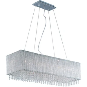 ET2 Lighting Spiral 9-Light Pendant in Satin Nickel - E23146-10PC - Picture 1 of 1