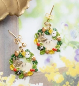 My Neighbor Totoro Nap Totoro Earrings A Studio Ghibli Official JAPAN - Picture 1 of 4