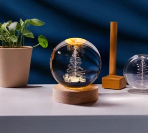 christmas snow globe crystal led - Picture 1 of 1