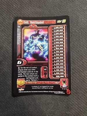DRAGON BALL GT Z CCG Cell Overloaded ALT FOIL RARE LIMITED 68 LV3 DBZ SCORE TCG - Image 1 of 4