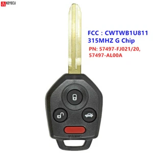 for Subaru Forester Impreza Legacy Outback WRX Remote Key Fob CWTWB1U811 G Chip - Foto 1 di 1