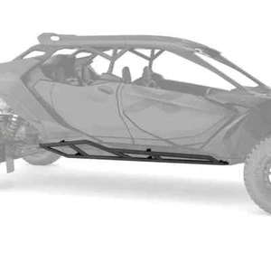 Can Am Maverick R MAX Rock Sliders Nerf Bars BLACK 715007922 - Picture 1 of 4
