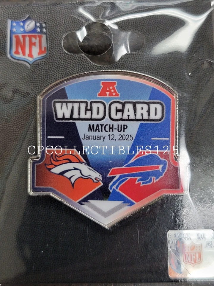 Buffalo Bills VS Denver Broncos Game Day Pin 1/12/2025 Highmark WILD CARD PLAYOF - Image 1 of 1