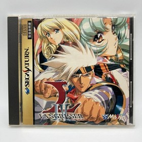 Sega Saturn Software Langrisser IV With Manual Tested Used 1996 Masiya Japan