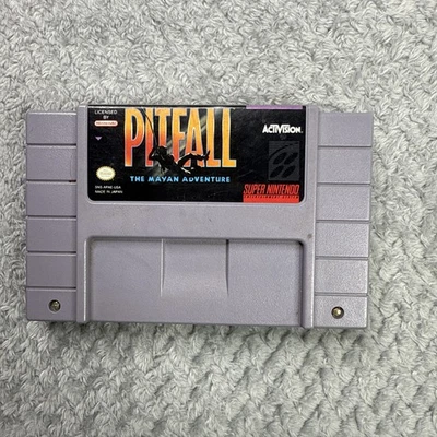 Pitfall: The Mayan Adventure (SNES Super Nintendo) Cartridge Only - Image 1 of 4