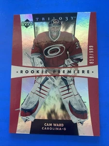 2005-06 Upper Deck Trilogy - Rookie Premieres Cam Ward #181/999 (RC) - Imagen 1 de 4