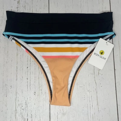 Body Guante Parte Inferior de Natación Mujer Rayas Medianas Coral Arrecife Marlee Cintura Alta NUEVO Foto 1 de 4