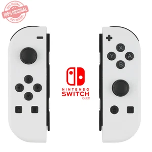 Offizielle Nintendo Switch OLED Joy Con Controller - Weiß - Bild 1 von 8
