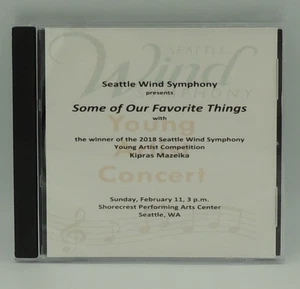 CD de música Seattle Wind Symphony Shorecrest High School 2018 nuestras cosas favoritas - Imagen 1 de 10