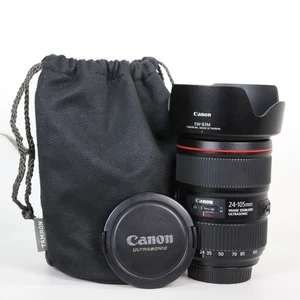 Canon EF 24-105mm f4L IS II USM Lens In Very Good Condition. Both Caps & Hood - Picture 1 of 10