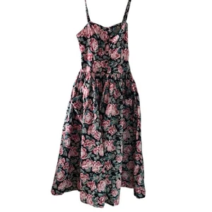 Vestido vintage de algodón floral Laura Ashley talla 8 EE. UU. - Imagen 1 de 4