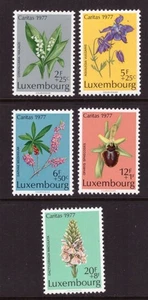 Luxembourg 1977 Flowers set MNH mint stamps - Picture 1 of 1