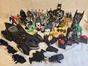 Vintage Kenner Batman Animated Series Figure Lot Of 90s cars bike figures + MORE - Picture 1 of 24