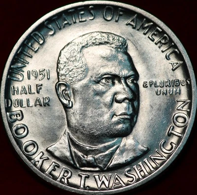 Uncirculated 1951 Booker T Washington Silver Commemorative Half Dollar - Image 1 of 2